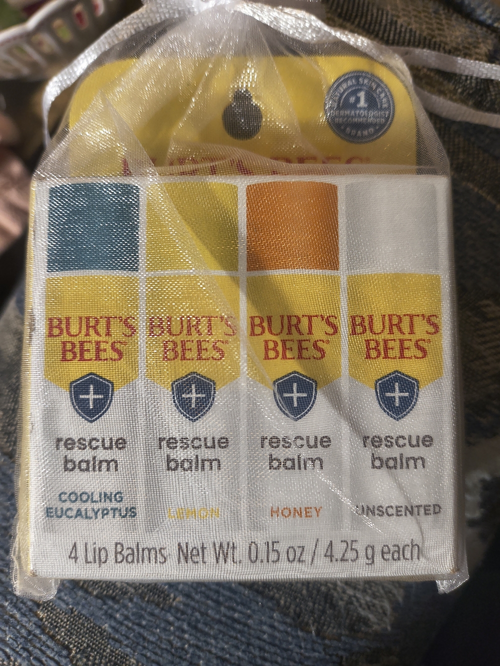 Burt's Bees Rescue Balm 4-Pack Brand New